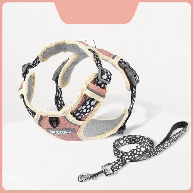 Pet Fashion Simple Chest Strap Leash Set