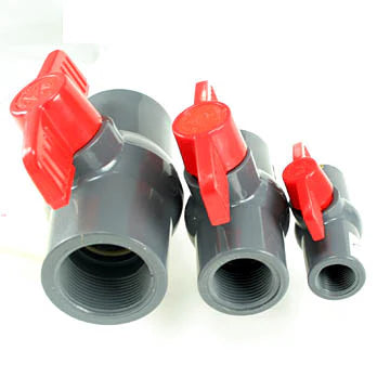 DURA PVC Valve - T1-020G - 2 inch Compact Ball Valve - Grey