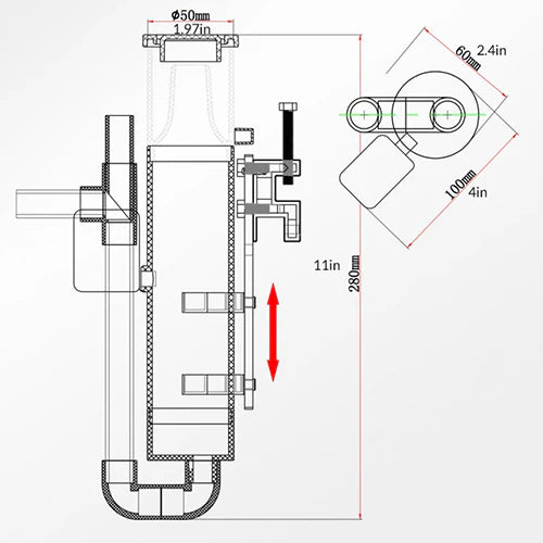 Reef Octopus NS80 Nano Skimmer - Rated up 25gal.
