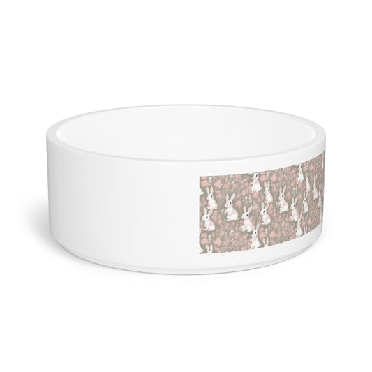 Blushing Meadow Bunny Parade Pattern - Pet Bowl