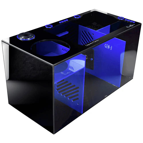Bashsea 30x15x16 Royal Signature Series Sump - Black & Blue