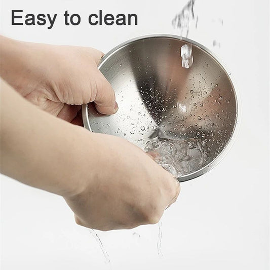 Easy To Clean Stainless Steel Cat Bowl Dog Food And Water Bowls With Stand Metal Cats Dogs Double Single Pet Feeding Feeder Bowl