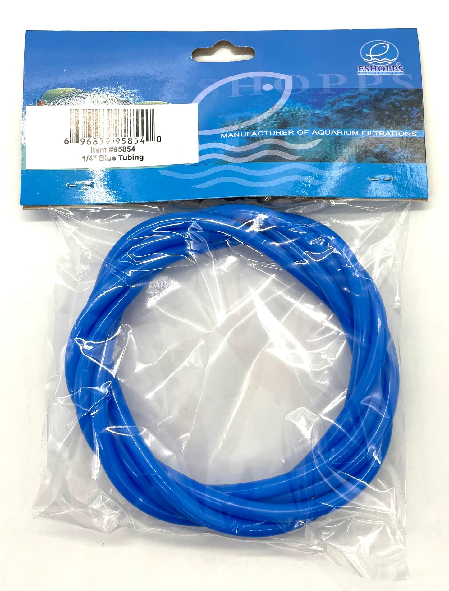 Eshopps 1/4" 6 ft. Blue Tubing for Dosing/RO
