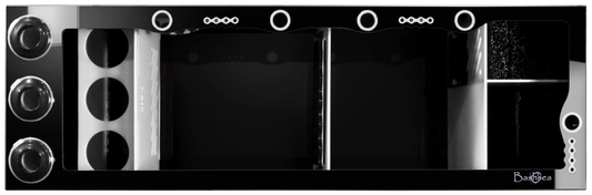 Bashsea 48x15x16 Tuxedo Signature Series Sump GEN 2 - BLACK & WHITE