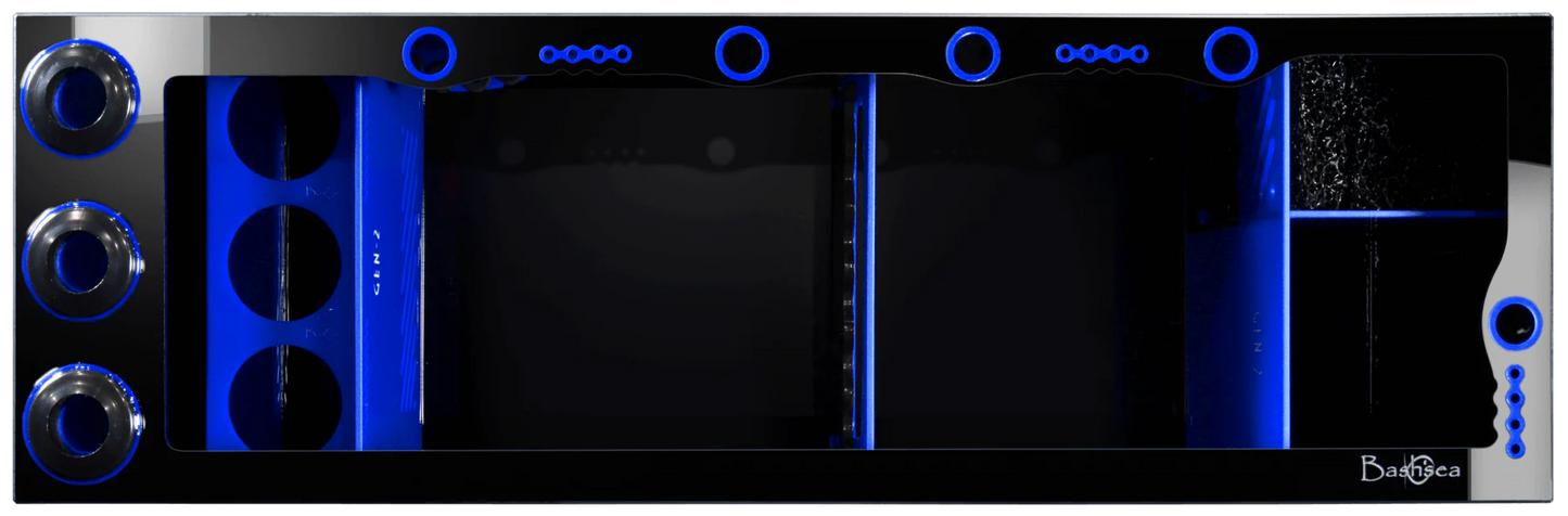 Bashsea 48x15x16 Royal Signature Series Sump GEN 2 - BLUE & BLACK