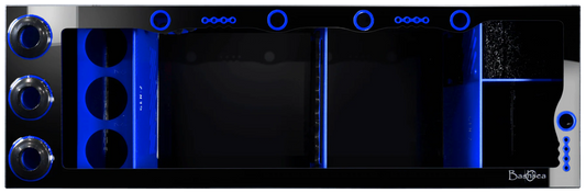 Bashsea 48x15x16 Royal Signature Series Sump GEN 2 - BLUE & BLACK