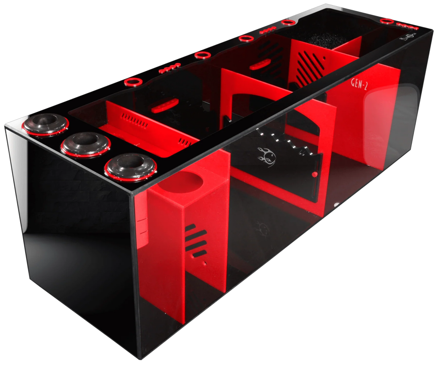 Bashsea 48x15x16 Ferrari Signature Series Sump GEN 2 - RED & Black