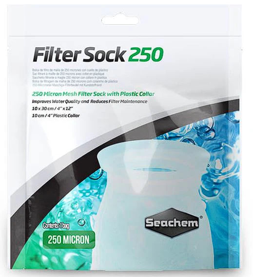 Seachem Filter Sock - 250 micron mesh 4x12