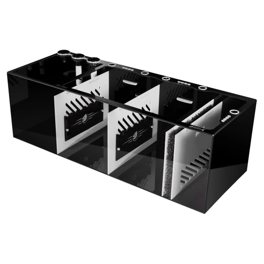 Bashsea 48x18x16" Pro Sump - White/Black