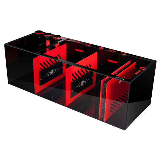 Bashsea 48x18x16" Pro Sump - Red/Black