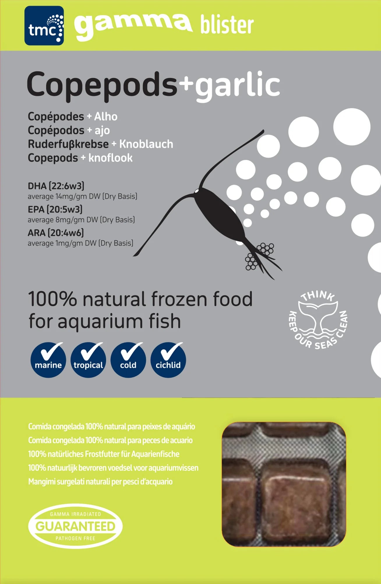 Gamma Blister Pack: Copepod + Garlic