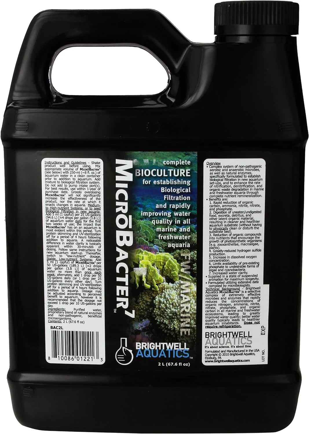 Brightwell Aquatics MicroBacter7 - Complete Bioculture for M