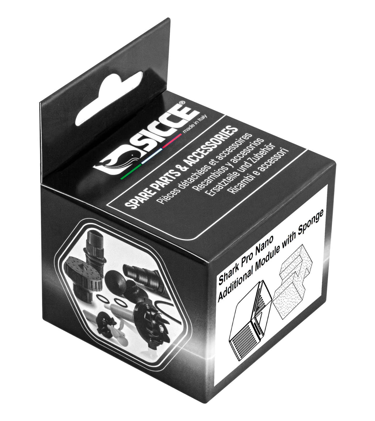 Sicce Shark Pro Nano Additional Module with Sponge