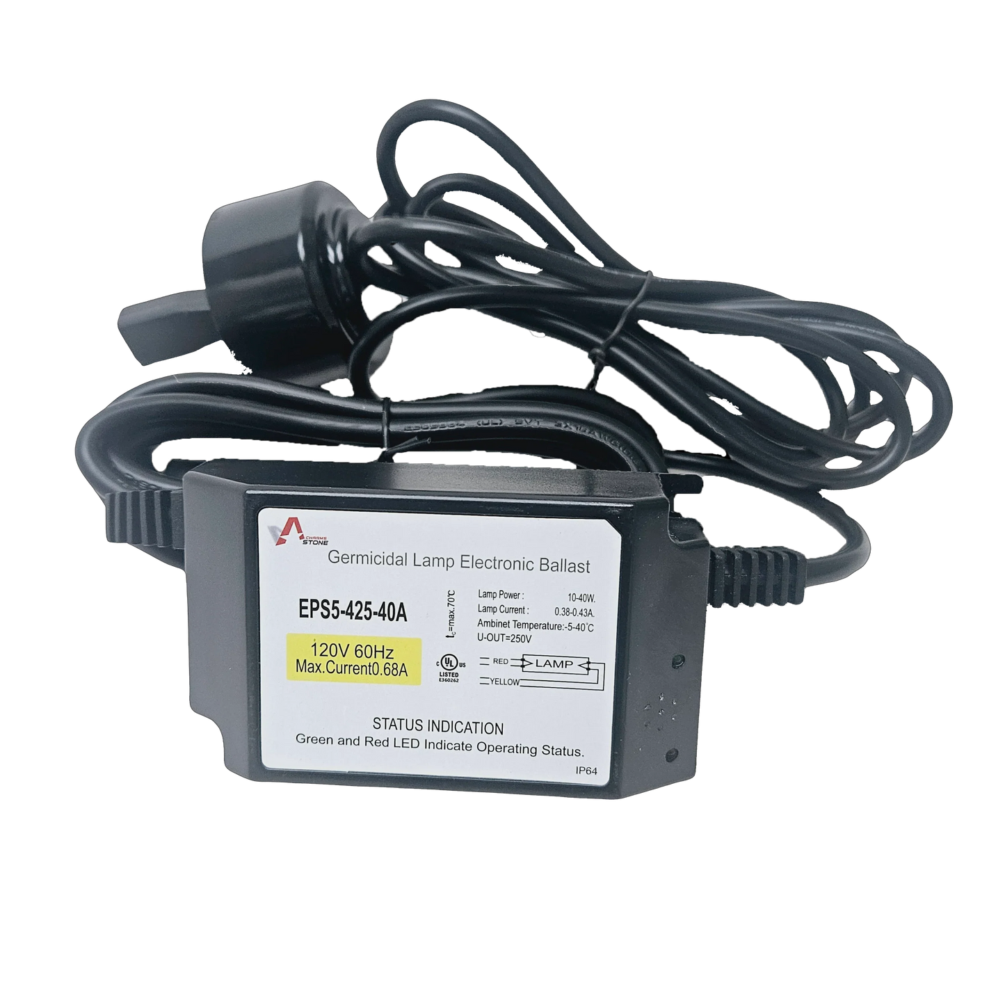 Lifegard Aquatics Replacement Germicidal UV Sterilizer Ballast - For 25,40w