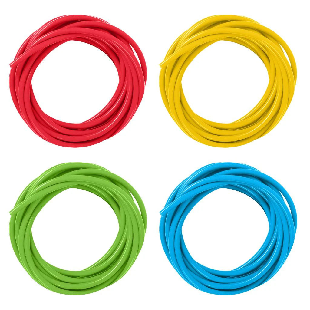 Simplicity Heavy-Duty Silicone Dosing Pump Tubing - Red/Yellow/Green/Blue x 10 Foot Each