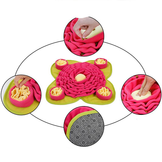 Dog sniff mat training blanket