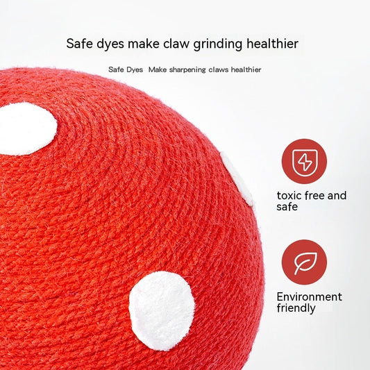 Cat Scratch Board Mushroom Red Umbrella Scratching Board Cat Toy