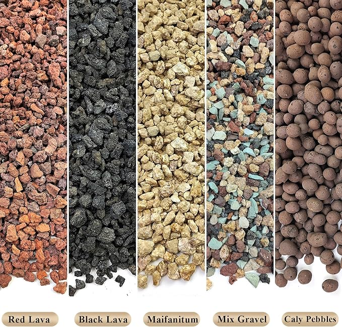 2 lbs Clay Pebbles for Plants, 8-12 mm Leca Clay Balls for Indoor Plants, Orchid Potting Mixes, Hydroponic Growing, Aquaponics, Potted Top Dressing and Drainage