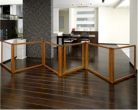 6 Panel Convertible Elite Pet Gate - Autumn Matte