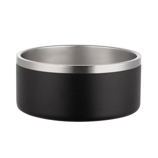 Stainless Steel Dog Bowl Inside And Outside 304 With Silica Gel Pad
