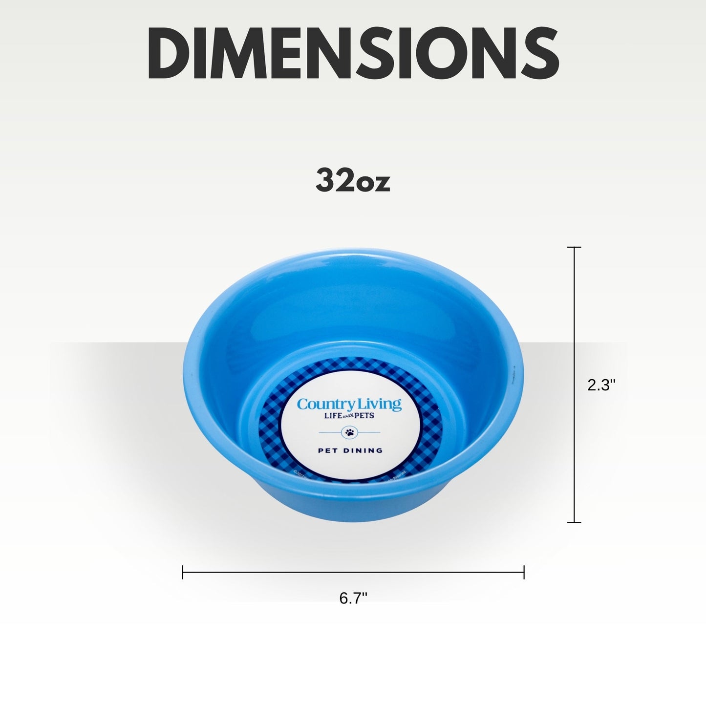 Country Living Set of 2 Coated Stainless Steel Heavy Dog Bowls - Ideal for Medium to Large Breeds