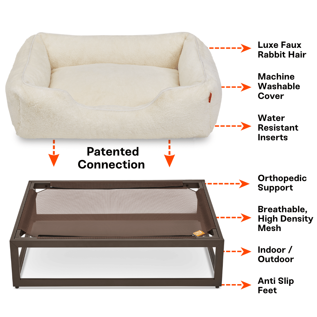 The FÜZI Dog Bed - Faux Fur