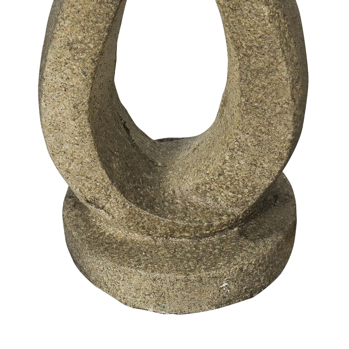 Concrete Contemporary Bird Bath Open Loop 22 Inch