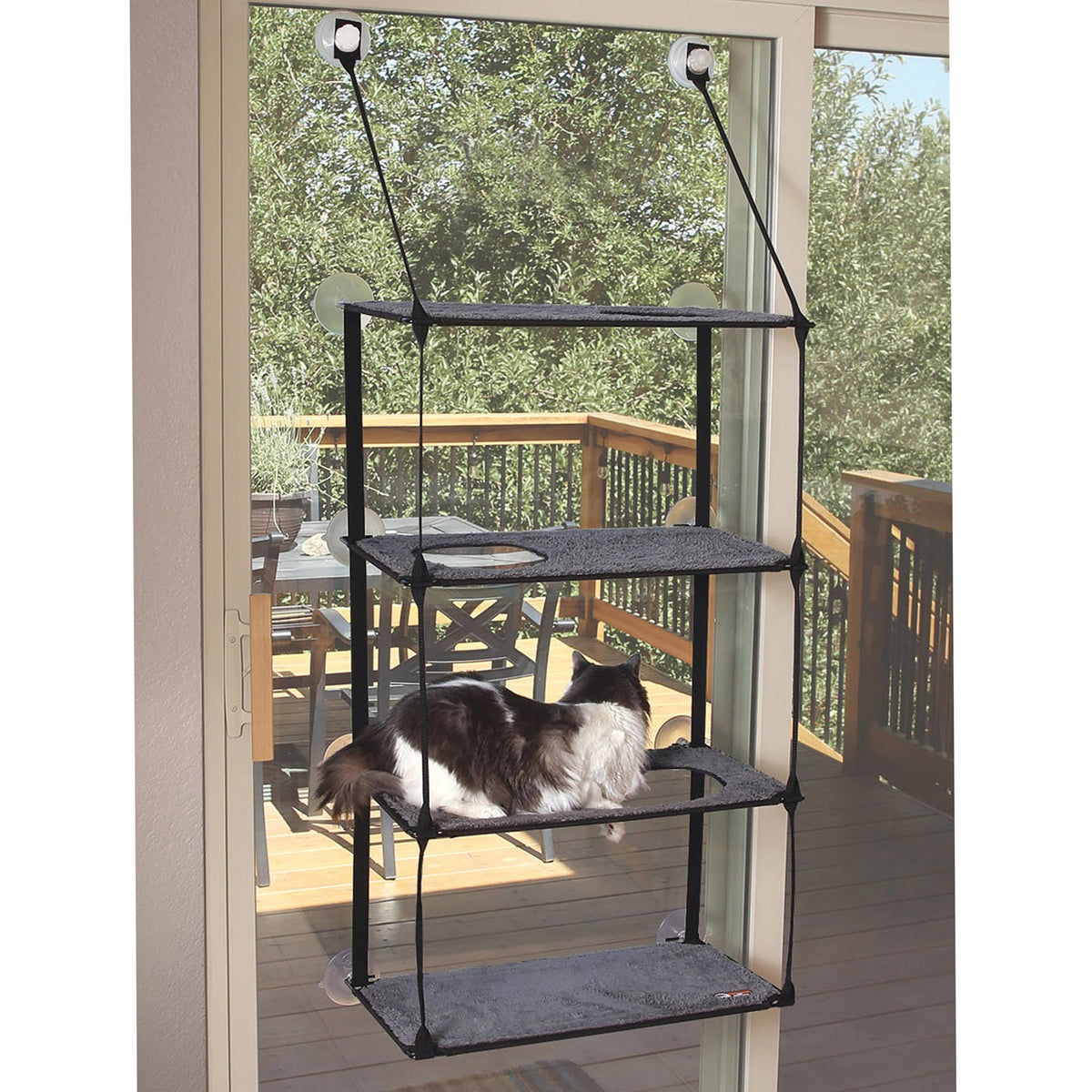 EZ Mount Window Kitty Sill Quad Stack