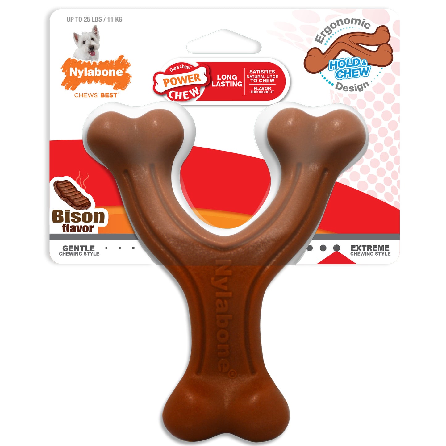 Nylabone Power Chew Wishbone Chew Toy Regular