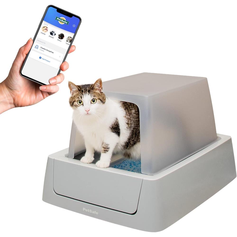 PetSafe ScoopFree Crystal Smart Front-Entry Self-Cleaning Litter Box