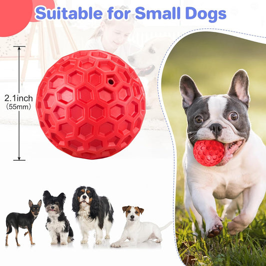 Indestructible Squeaky Dog Ball Relieves Anxiety Cleans Teeth Interactive Chew Toy For Aggressive Chewers Dog Toy For Large Breeds Outdoor Waterproof