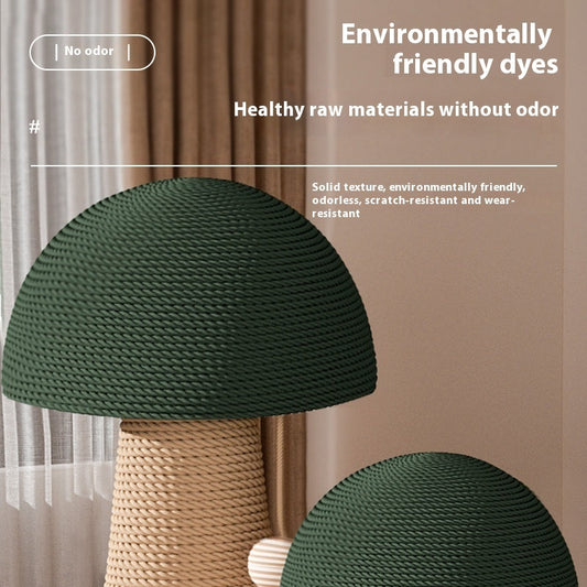 Sisal Scratching Pole Mushroom Cat Scratch Board Wear-resistant No Dandruff
