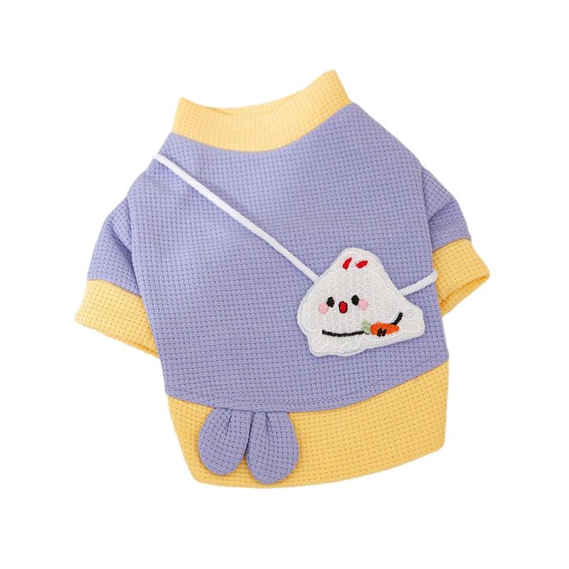Pet Dog Hoodie Cartoon Lightweight Coat For Small Dogs Fashionable Pet Outfit