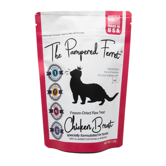Freeze-Dried Raw Chicken Breast Treat for Ferrets
