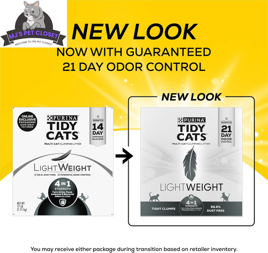 Purina Multi Cat Low Dust Clumping Cat Litter - Lightweight & Powerful 4-in-1 Strength in a 17 lb box