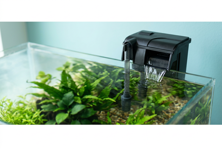 Aquarium power-filter banner concept