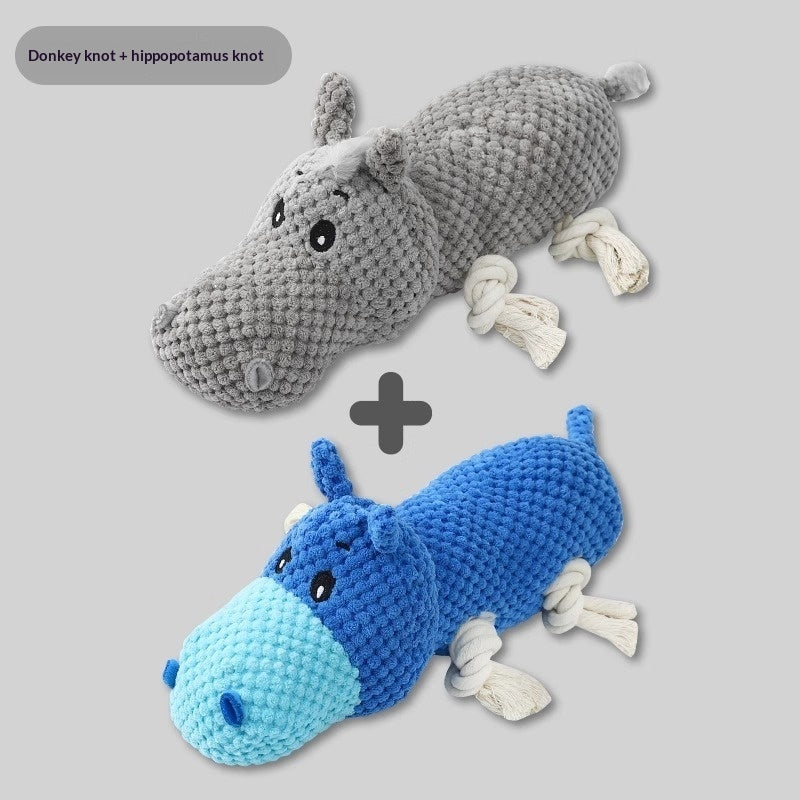 Chewing And Teeth-cleaning Plush Pet Toy With Sound