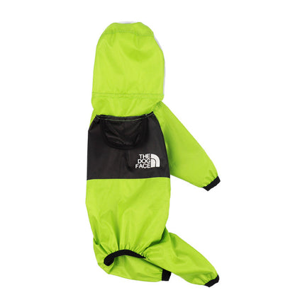 Clothes on rainy days pet poncho