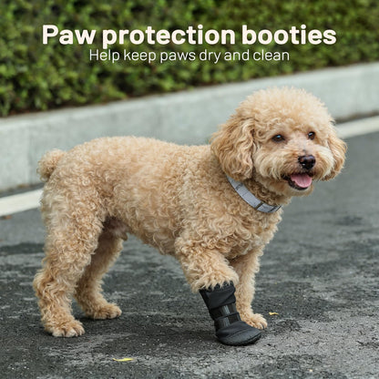Dog Recovery Boot For Injured Paws - Breathable Dog Shoes With Non-Slip Sole & Self-Adhesive Strap, Dog Bootie To Protect Wounds From Licking, Dirt, And Infection - For Small To Medium Dogs