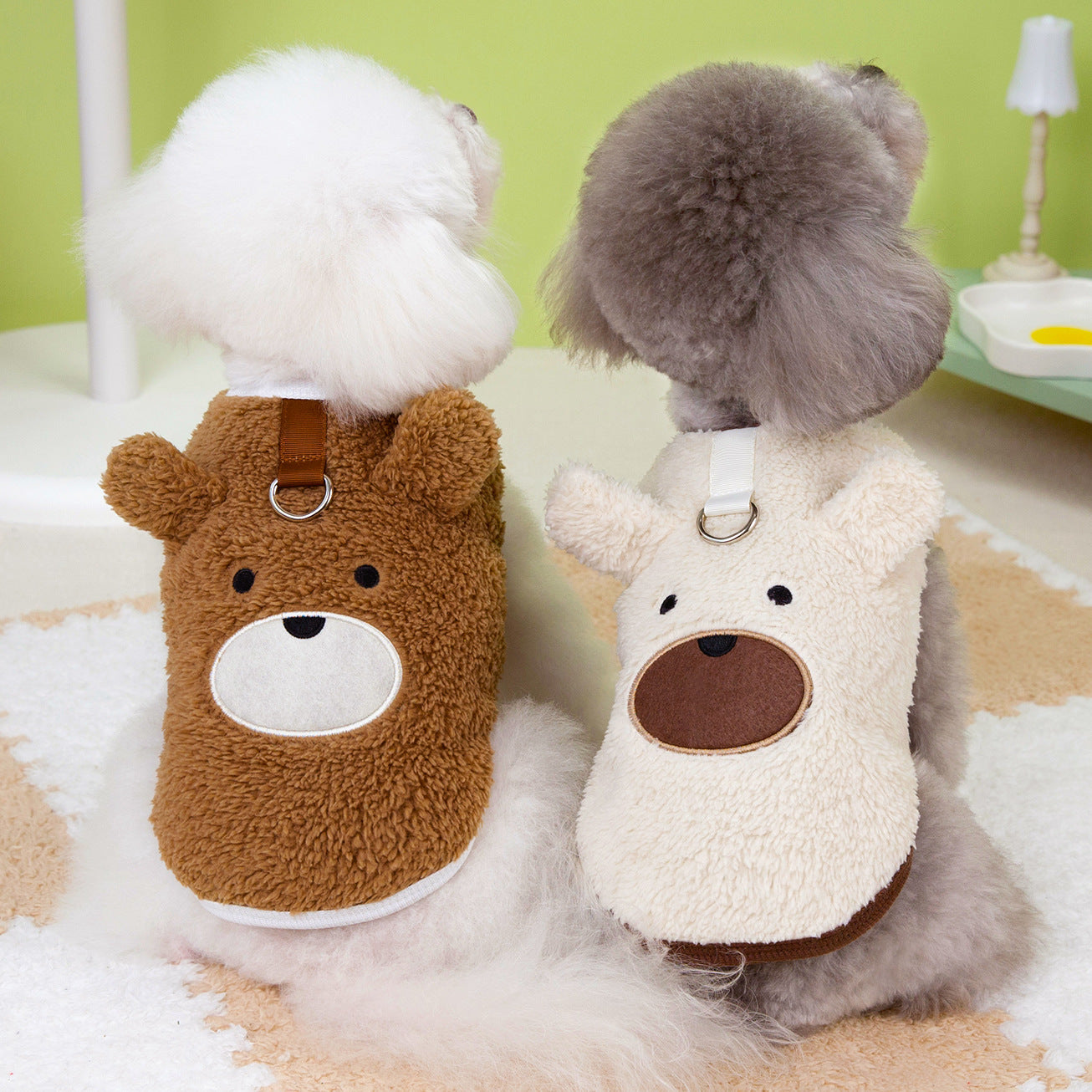 Fleece-lined Warm Teddy Bear Bichon Frise Poodle Cute Fleece Clothing