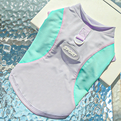 Ice-silk Vest For Small And Medium-sized Dogsoutdoor Sun Protection Pet Clothing