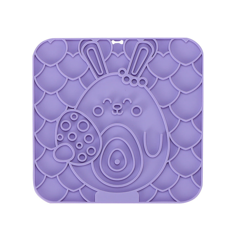 Pet Licking Mat Slow Food Tableware Bowl Suction Cup Anti-choke
