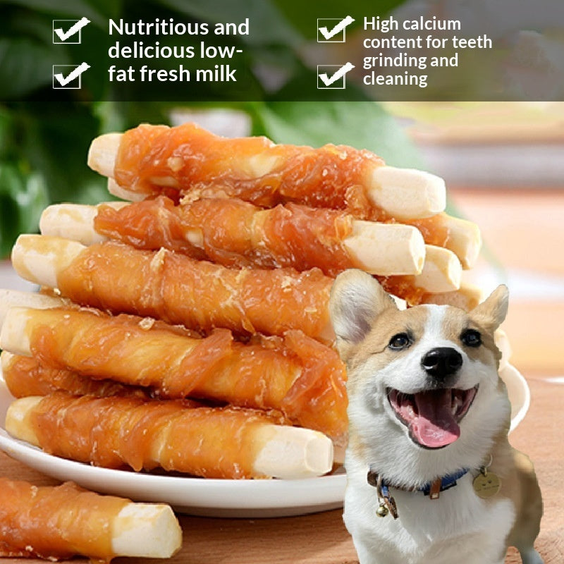 Dog Treats Chicken-flavored Milk Sticks Calcium Chews And Grinding Bones