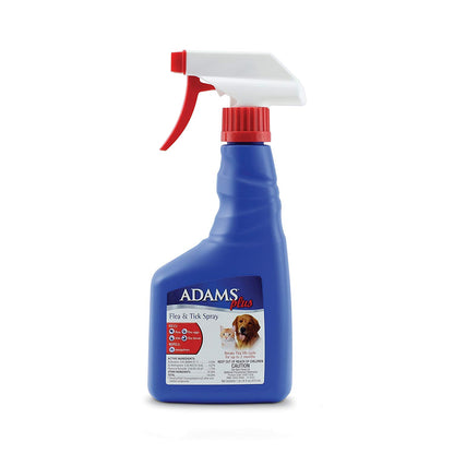 Adams Flea and Tick Spray for Cats and Dogs 16 ounces