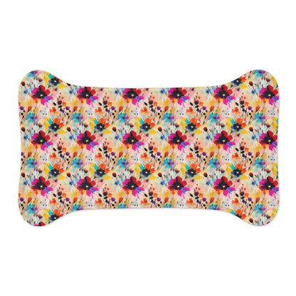 Wildflower Confetti in Watercolor Bloom - Pet Feeding Mat Pet Ze