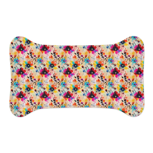 Wildflower Confetti in Watercolor Bloom - Pet Feeding Mat Pet Ze