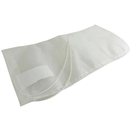 Premium Aquatics 200 Micron Mesh Media Bag - 4” x 14” with Draw String