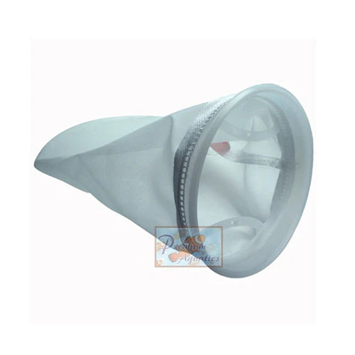 Premium Aquatics 200 Micron Mesh Filter Sock - 7” x 32” with Plastic Oring