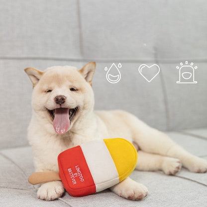 Pet dog toy plush resistant to biting teeth