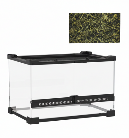 8"x12"x8" Front Opening Enclosure with Rock Background